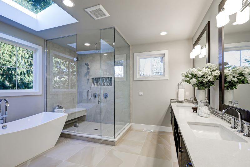 Walk-in Shower with Skylight